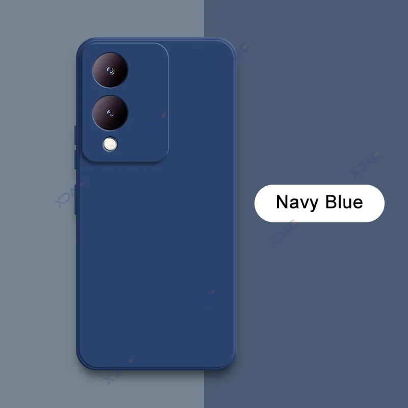 Luxury Dual Layer Cellphone Case with Full Camera Protection - Fashionable Soft Square Liquid Silicone Armor
