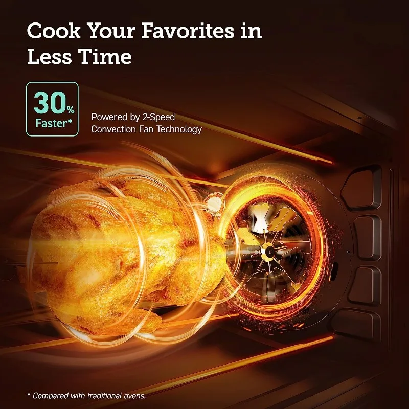 COSORI Smart 13-in-1 Air Fryer Toaster Oven Combo, Airfryer Rotisserie Sous Vide Convection Oven Countertop, Bake, Broiler 6