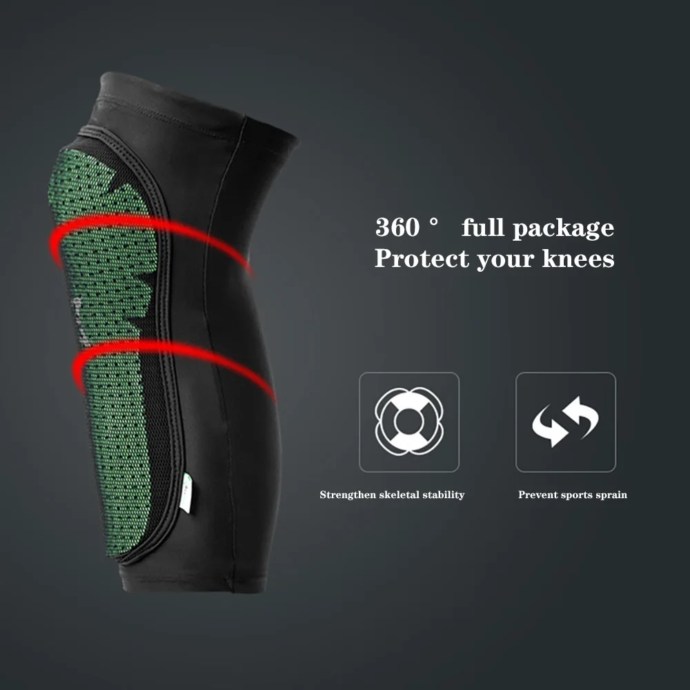 ROCKBROS Bicycle Crash Knee Pads Compression Knee Braces For Arthritis Joint Sports Safety Volleyball Gym Brace Protector 2