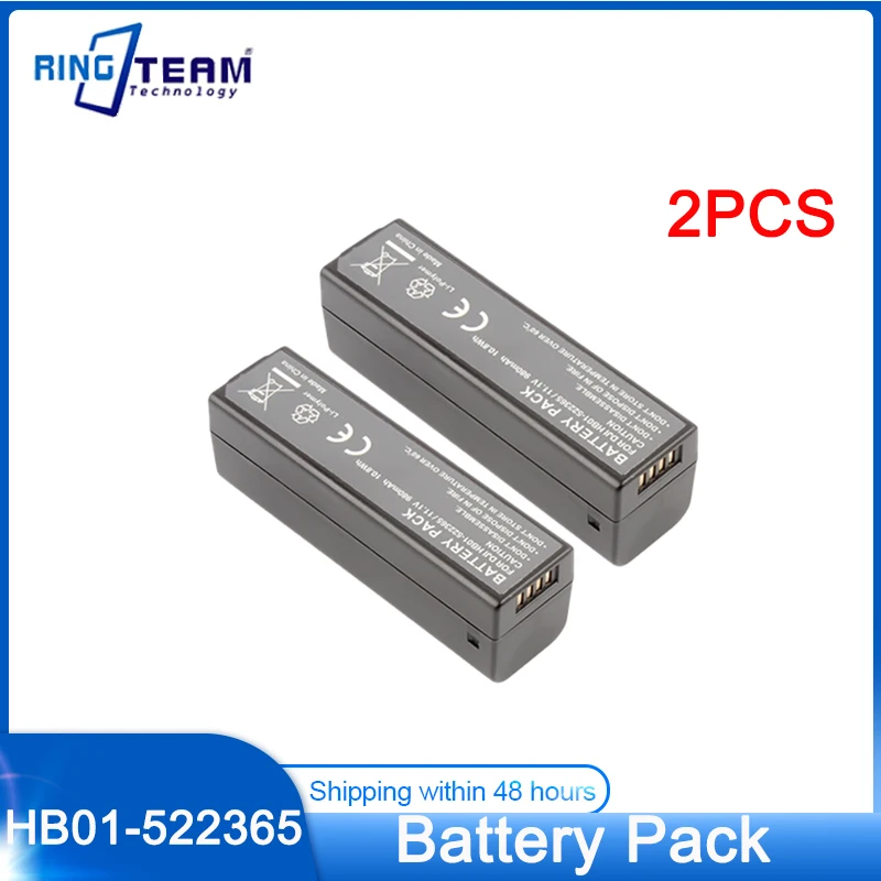 2 Pz Hb01-522365 Batteria Intelligente Per Dji Osmo +/Osmo Mobile Pro Raw/Osmo Om150 Om160 Palmare Gimbal Compatibile Hb02-542465