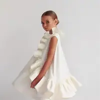 Robe de princesse à volants pour filles, vêtements de luxe pour enfants, tenue éducative pour bébé, spectacle de mariage, nouvelle mode, été, Wz1326 2
