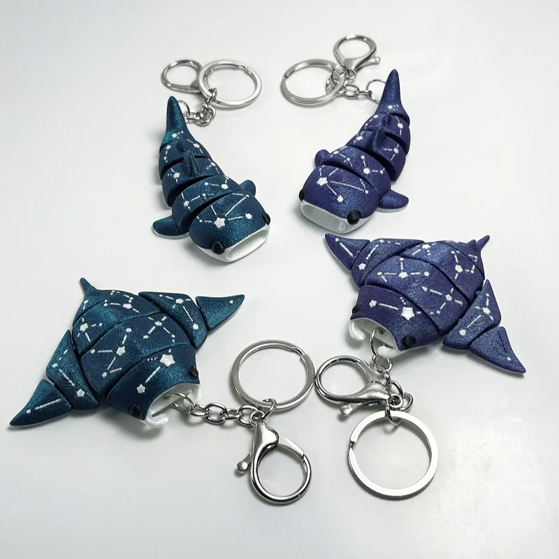 Portachiave Razza Marina e Squalo Balena Snodabile 3D con fantasie stellari 27 S353fbc2d5cf243759f30429aa1bc120d5