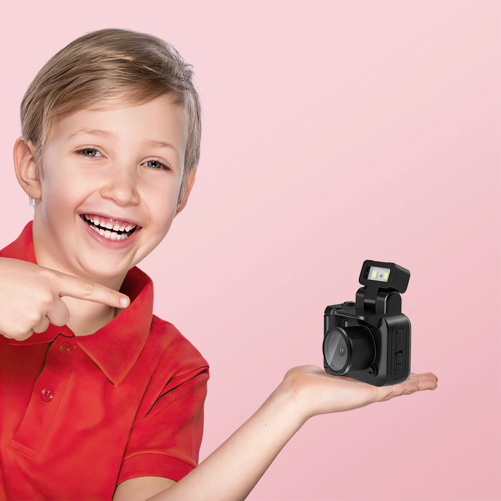 Mini Camera with Screen HD 1080p Retro Ultra Compact Camera with Flash Lamp and Battery Dock Digital Camera Small Camera