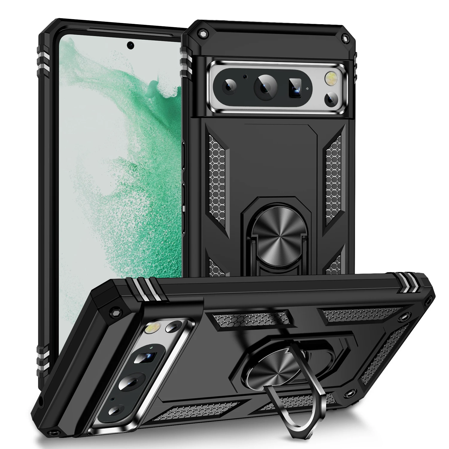 Rugged Drop-Proof Protective Case with Kickstand
