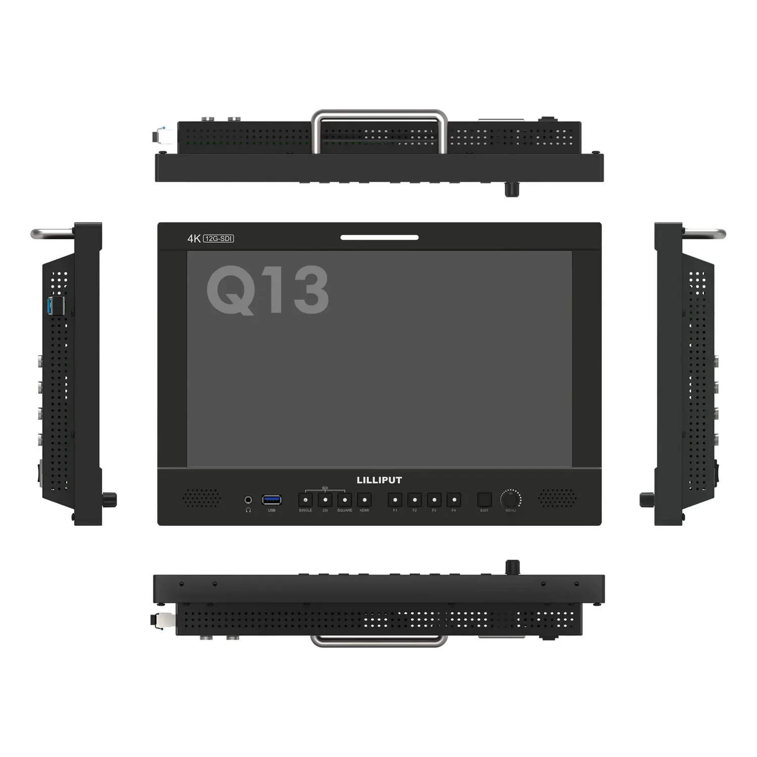 Lilliput Q13 12G-SDI 13.3" Broadcast Professional Studio Monitor Broadcast Monitor 3840 X 2160 4K HDMI Signal Remote Control App