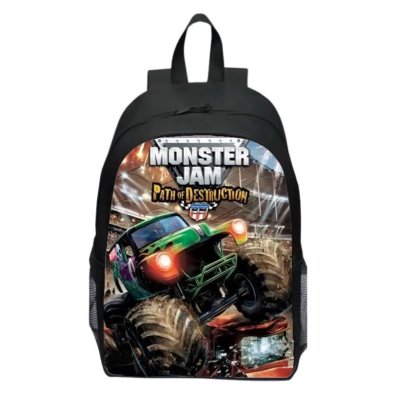Monster Jam Truck Children's Backpack Primary School Backpack Kindergarten Backpack Male and Female Students 1
