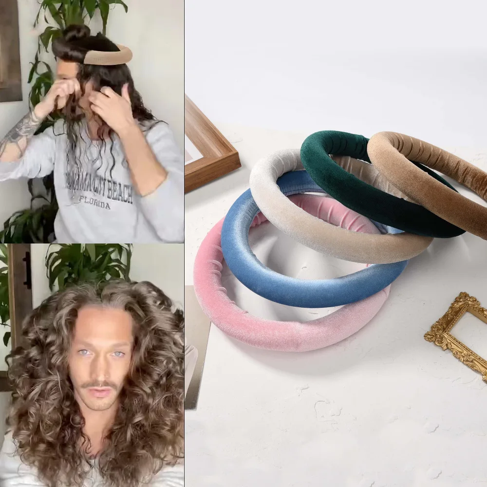 Heatless Lazy Curling Stick EVA Foam Sponge Curl Artifact Lazy Self-Service Curling Round Headband Sleep Hairdressing Tools