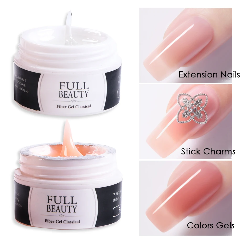 Quick Extension Gel Nail Polish All For Manicure Set Fake Nails Building Gel Brush Extend Mold Nail Tool Accessory Kit BE1800-1 2