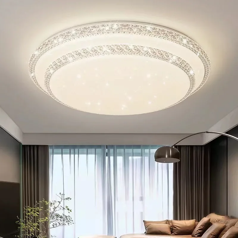 Modern Living Room LED Ceiling Light High Brightness Acrylic Dining Room Bedroom Balcony Double Decorative Light Indoor Lighting