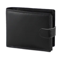 Elegant PU Leather Slim Wallet with Multi - Card Slots - Large Capacity, Ideal Men's Gift (Black)