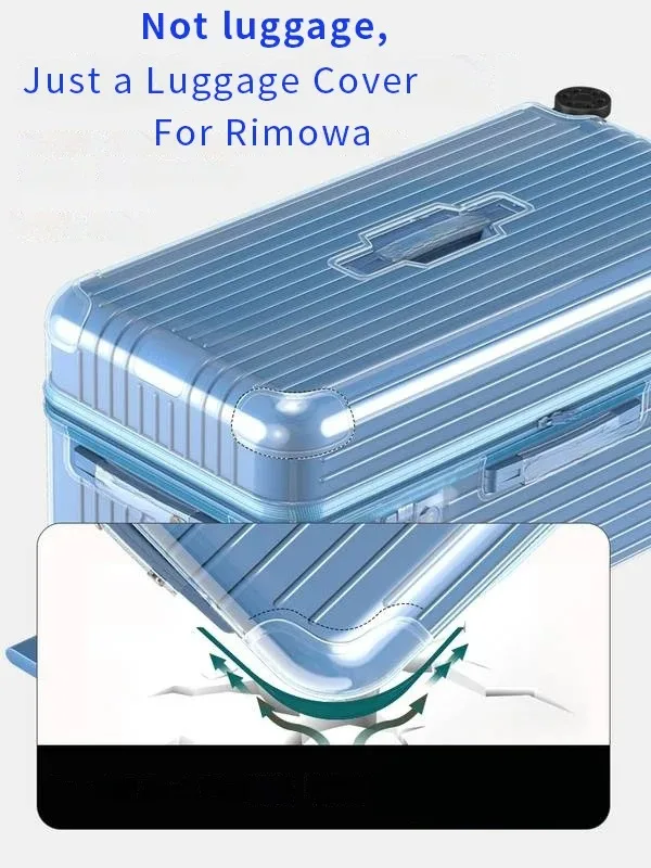 Transparent Cover Applicable for Rimowa Clear Suitcase Protective Cover Essential Trunk Plus 33 Inch Rimowa Luggage