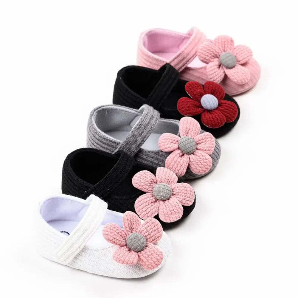 Infant Baby Girls Princess Mary Jane Flats Shoes,Toddler Soft Sole Wedding Dress First Walker Non-Slip Bowknot Pre-Walkers Shoes 3