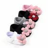 Infant Baby Girls Princess Mary Jane Flats Shoes,Toddler Soft Sole Wedding Dress First Walker Non-Slip Bowknot Pre-Walkers Shoes 3