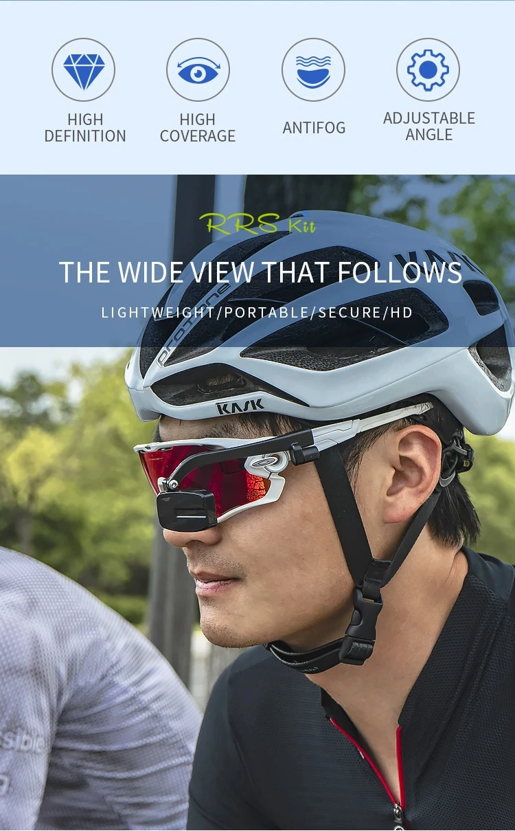 Description Picture 3 of itemRrskit Bicycle Goggles Rearview Mirror Cycling Sun Glasses Rearview Mirror Wide Range Reflector Adjustable Bike Back Sight