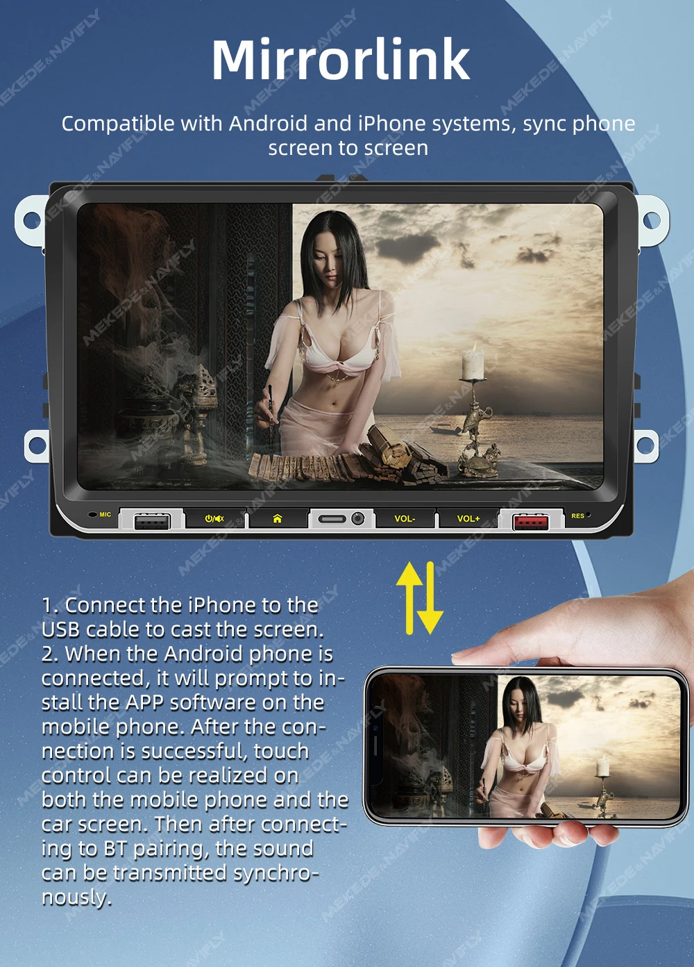 For 9inch Volkswagen VW Passat b6 b7 golf 5 6 Polo Jetta Skoda Car Radio Autoradio Android 13 Multimedia Player For Carplay Auto