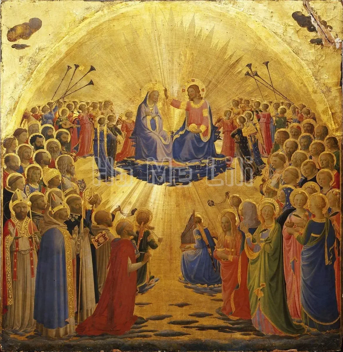 

Fra Angelico Print On Canvas Famous Paintings Fine Art Virgin Poster Reproduction Wall Decor