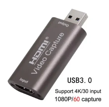 Placa De Captura De Vídeo Typec Hdmi To Typec 4k 1080p Game | Frete Grátis