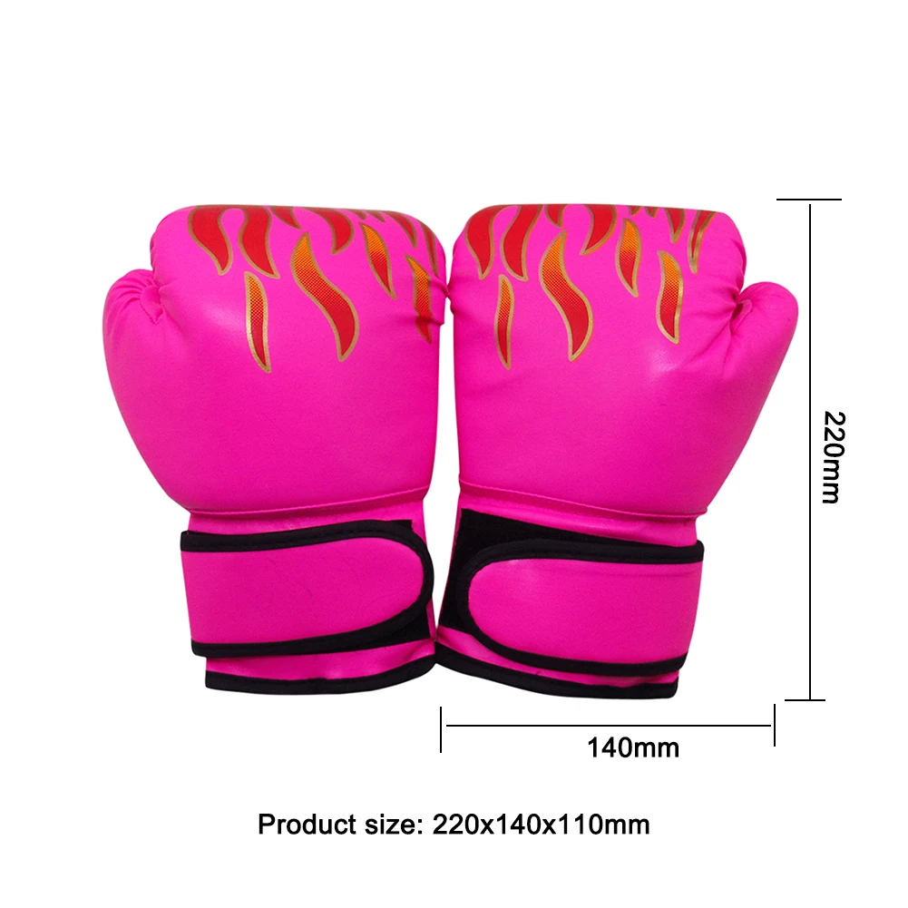 Punching Flame Gloves Kids Muay Thai Karate Boxing Training Fighting Gloves for Working-out Comfortable Decoration