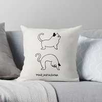 Gray blue round triangle striped linen pillowcase sofa cushion cover home decoration can be customized for you 40x40 50x50 60x60 2