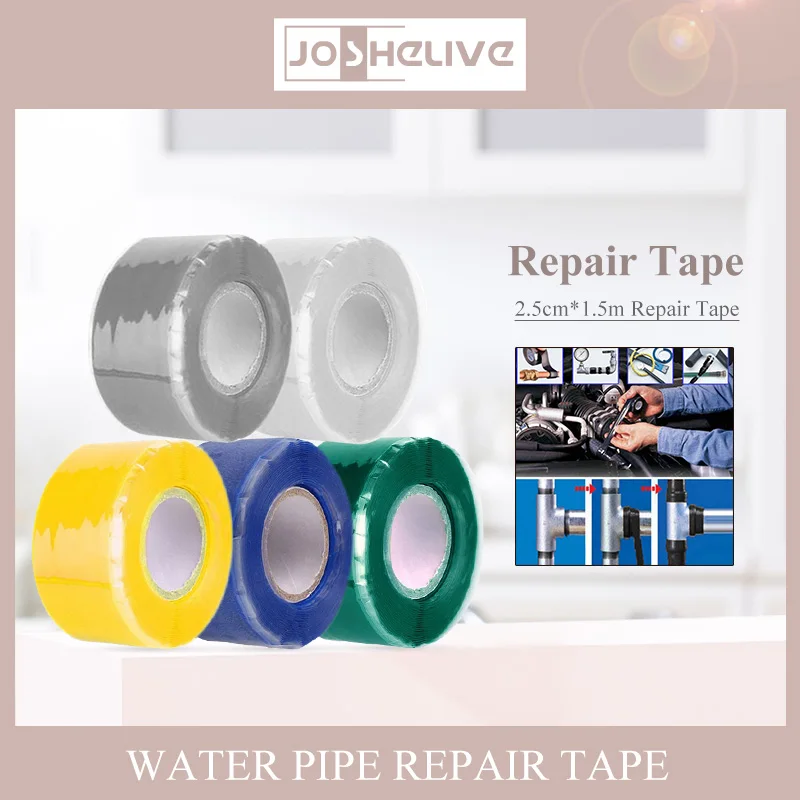 300cm Pipe Stop Leaks Repair Tape Self-Fusing Silicone Rubber Waterproof  Insulation Super Strong Adhesive Stretchable Duct Tapes - AliExpress