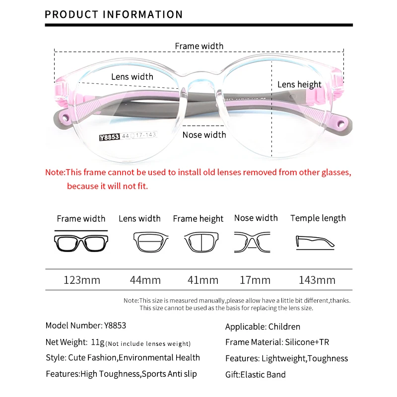 SHOWYES Toddler Detachable Kids Frame Flexible Soft Optical Glasses Children Ultralight Eyeglasses Spectacle TR90 Frames eyeglasses frames eyeglass frames optical glasses