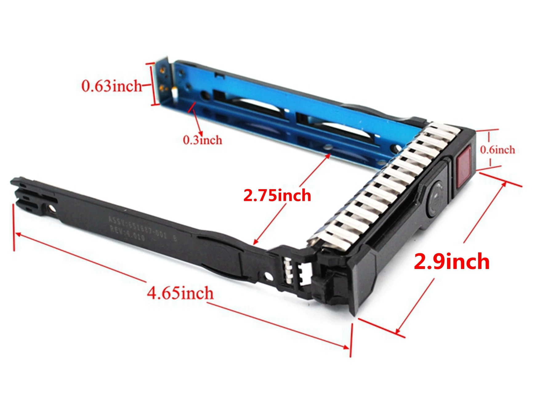 Pack-4 2.5" SAS SATA SFF SAS Drive Tray Caddy 651687-001 651699-001 Compatible for HP Gen8 Gen9 G8 G9 ML350p DL360e DL320e DL380