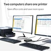 4 Ports USB 2.0 Sharing Switch Switcher 4 or 2 in 1 Out Printer Cable Adapter Box For PC Scanner Printer Laptop Desktop Computer 5