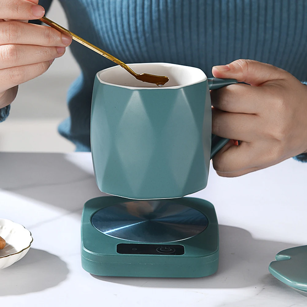 Electric Coffee Mug Warmer Constant Temperature Coffee Mug Heating Coaster Portable Water Pad Heater Lightweight for Home Office