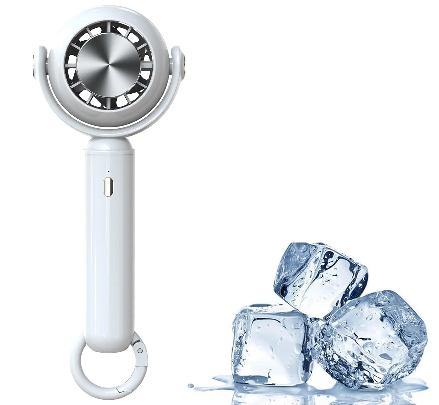 

Protable Handheld Cooling Bladeless Fan USB Mini Fans Desktop Bladeless Fan Rechargeable Quiet 3 Gear