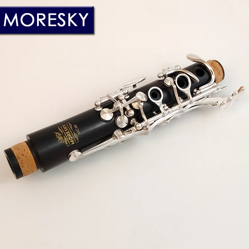 MORESKY-Clarinet C Keys, Ebony Klarnet, Silver Plated, MC68