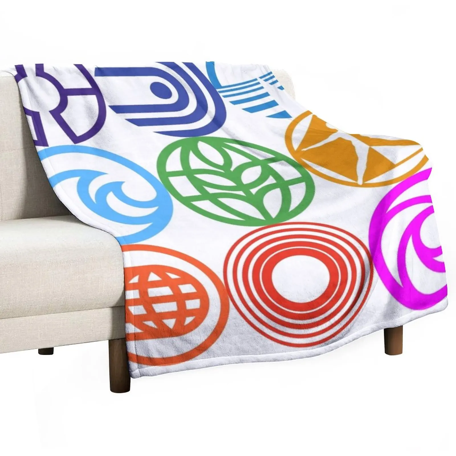 

Retro Epcot Logos Throw Blanket throw blanket for sofa Custom Blanket Winter bed blankets