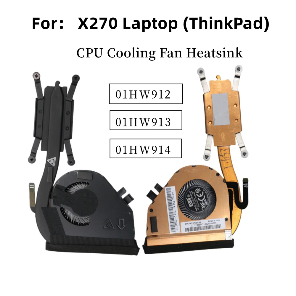 

New Original for Lenovo Thinkpad X270 A275 Laptop CPU Cooling Fan Heatsink Radiator Cooler UMA 01HW913 01HW912 01HW914