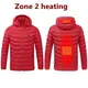 2 Areas Heated Red