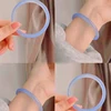 Elegant Imitation Jade Solid Color Jingle Bangles Retro Simple Glass Bracelet Femme Fashion Women's Casual China Jewelry Gifts 6