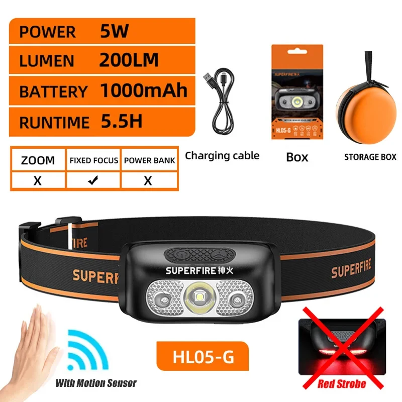  slider image of SUPERFIRE Mini Rechargeable Powerful