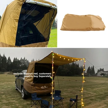 Outdoor Camping Car Tailgate Shade Awning Tent Waterproof Sunshade Car Tailgate Rear Tent 6