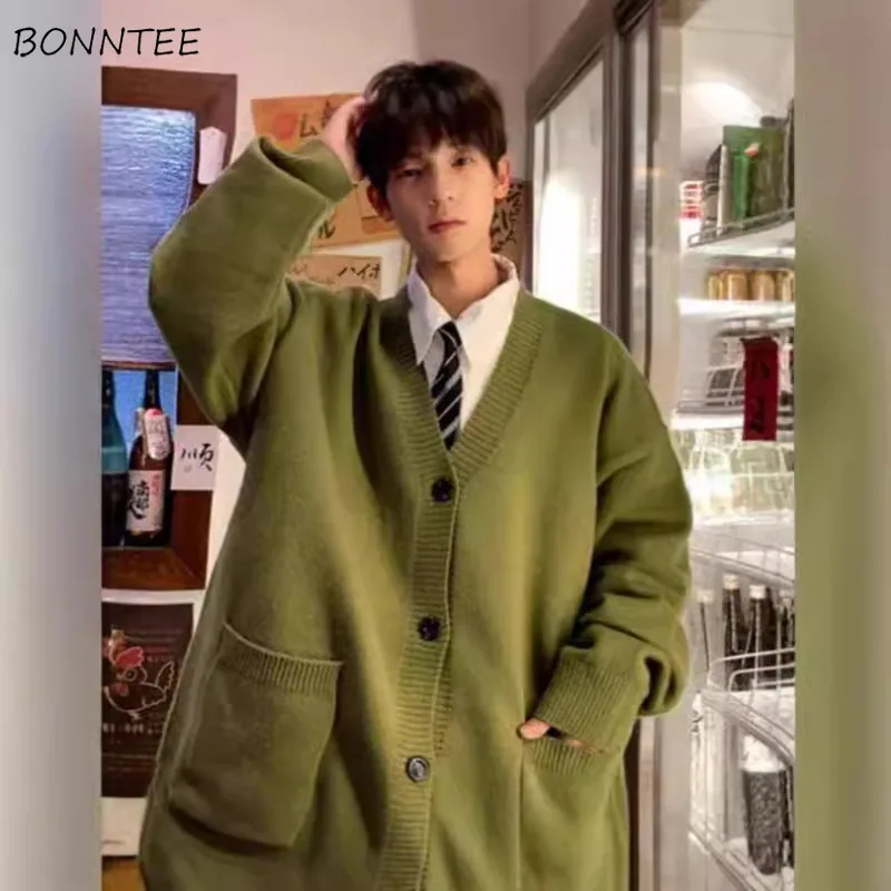 Men's Knitwear All-match Loose Warm Coat