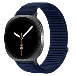 Enhanced Nylon Sport Strap for Smartwatches - Durable Watchband Bracelet Accessory (Deep blue)