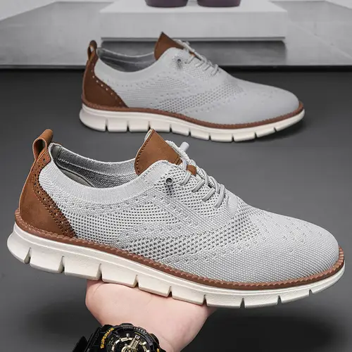 Men Casual Shoes Breeze Stylish Oxfords Fashion Formal Business Urban Breathable Shoes for Male Non Slip Dress Sneakers for Man - Image 7