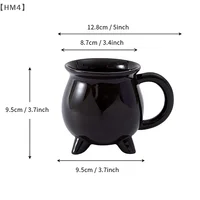 、1HM4 DeelHalloween Magicien Pot Magique Tasse En Céramique Ornement Décoratif Citrouille Fantôme Thé De L'après-Mé Petit Déjeuner Tasse De Lait Cadeau D'Halloween 6