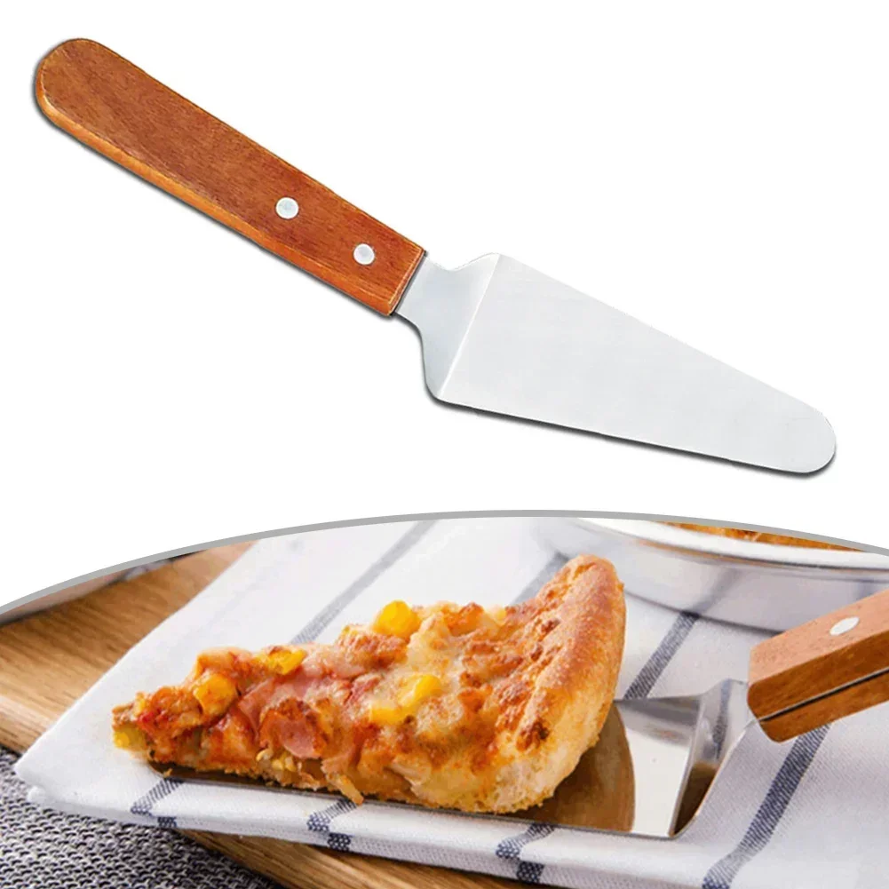 Wooden Handle Pizza Shovel Triangle Shovel Cake Cheese Baking CookingTool Household Manual Power Tool Accessories