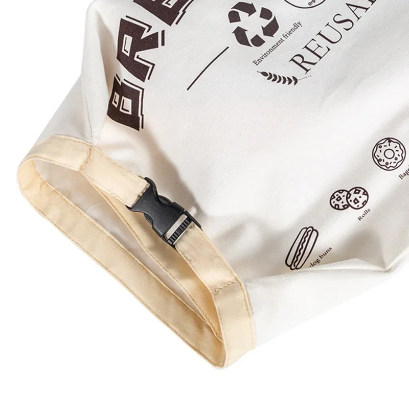 Reusable Cotton Fabric Bread Bag Food Storage Bread Bag Kitchen Organizer For Loaf Bakery Kitchen Accessories Supplies 4