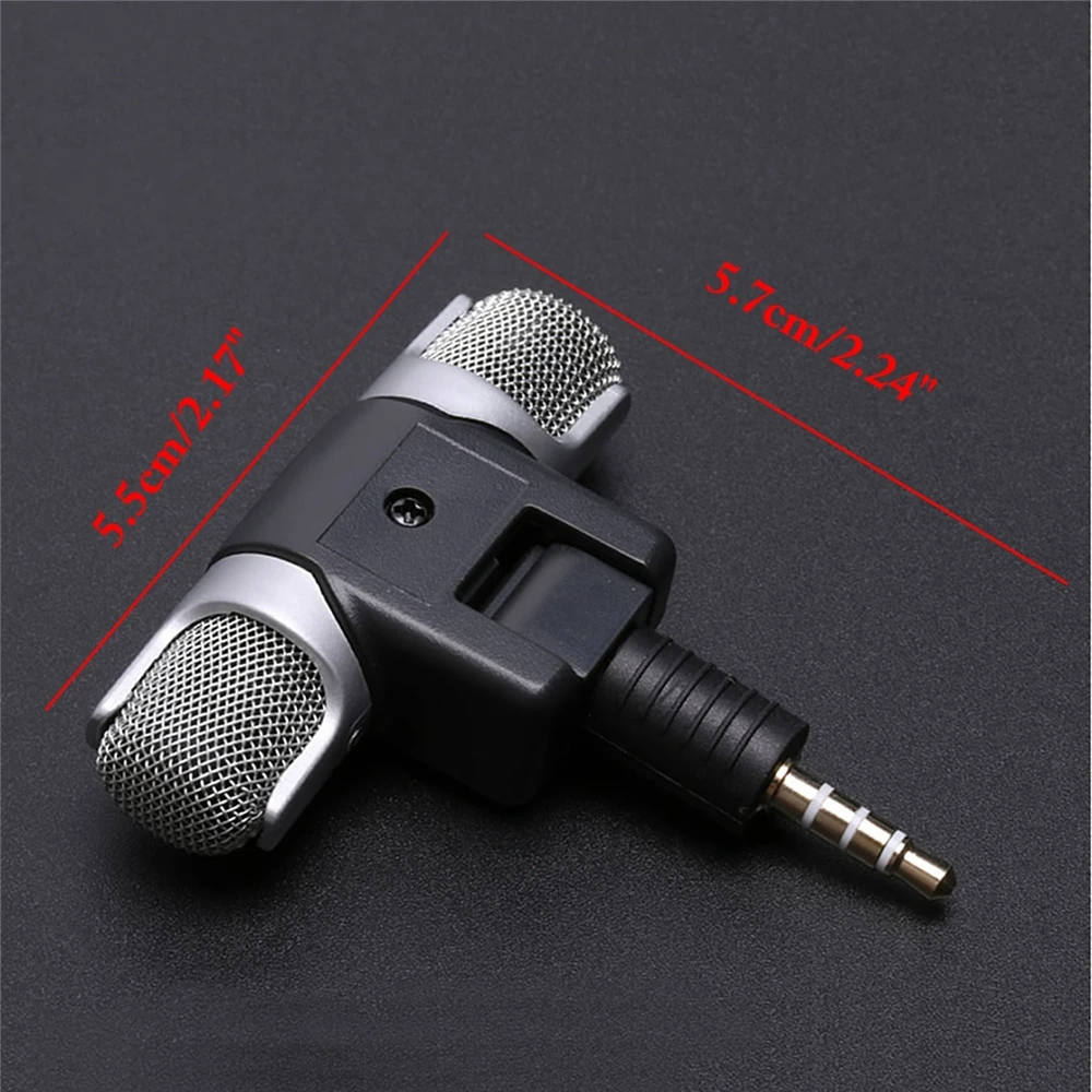Mini 3.5mm Jack Microphone Stereo Mic For Recording Mobile Phone Studio Interview Microphone For Smartphone 5
