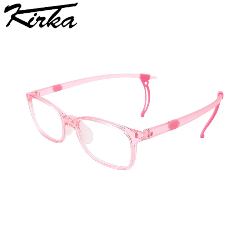 Kirka Kid Glasses Children Non-slip Temples TR90 Frame Eyeglasses Boy Girl Computer Eyewear Protect Eyes Child Glasses 8007