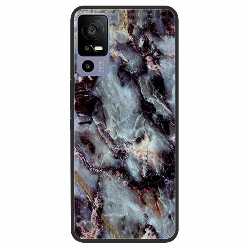 Elegant Marble TPU Silicone Case - Fashionable Protective Cover