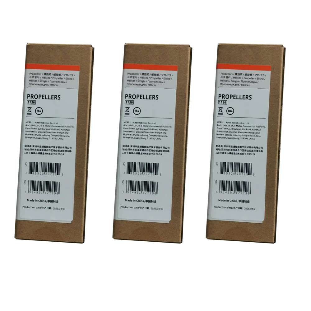 Hélices de rechange pour drone Autel EVO Max 4T - Lot de 1, 2 ou 3 paires
