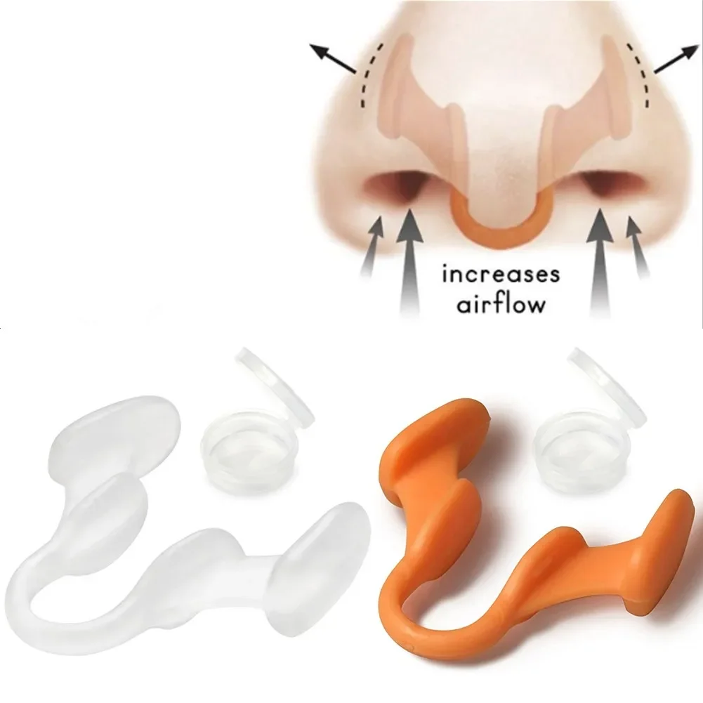 Silicone Nose Clip Anti Snoring Nasal Dilator for Stop Snore Aid Easy Breathe Improve Sleeping Rhinitis stop snoring nose clip,nasal breathing dilator,stop snoring 1Pc