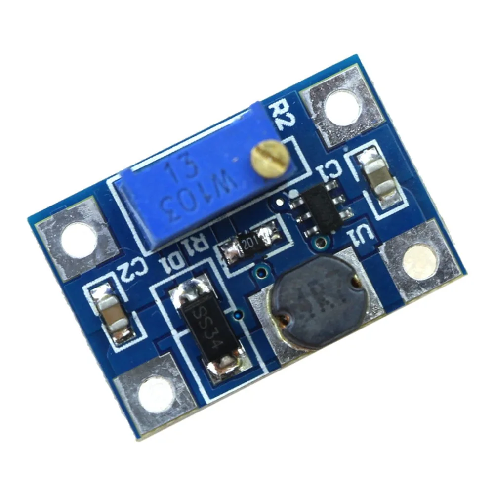 

DC-DC SX1308 Step-UP Adjustable Power Module Step Up Boost Converter 2-24V to 2-28V 2A Smart Electronics