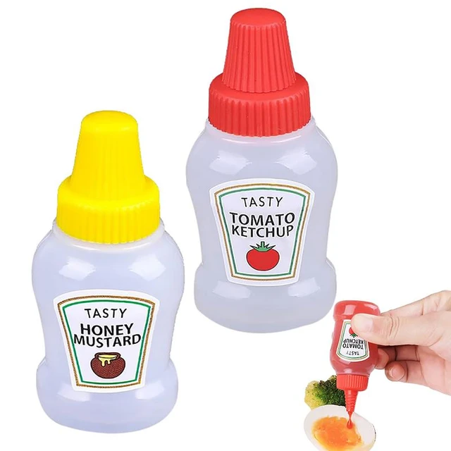 Distributeur de sauce avec bouteille en verre Ustensiles de cuisine  Bouteille d'assaisonnement pour ketchup, miel, sirop, sauce, étanche, pour  cuisine, épices, pompe, bouteille