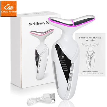 1PC Neck beauty instrument, face and neck massager, suitablefor women's home skin care Portable rechargeable skin lifting device 1 1PC Neck beauty instrument, face and neck massager, suitablefor women's home skin care Portable rechargeable skin lifting device 1